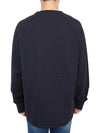 Metropolis Rubber Logo Sweatshirt Navy - CP COMPANY - BALAAN 5