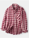 Flannel check shirt red - INDUST - BALAAN 2