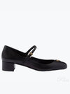 Napa Leather Mary Jane Pumps Black - PRADA - BALAAN 2