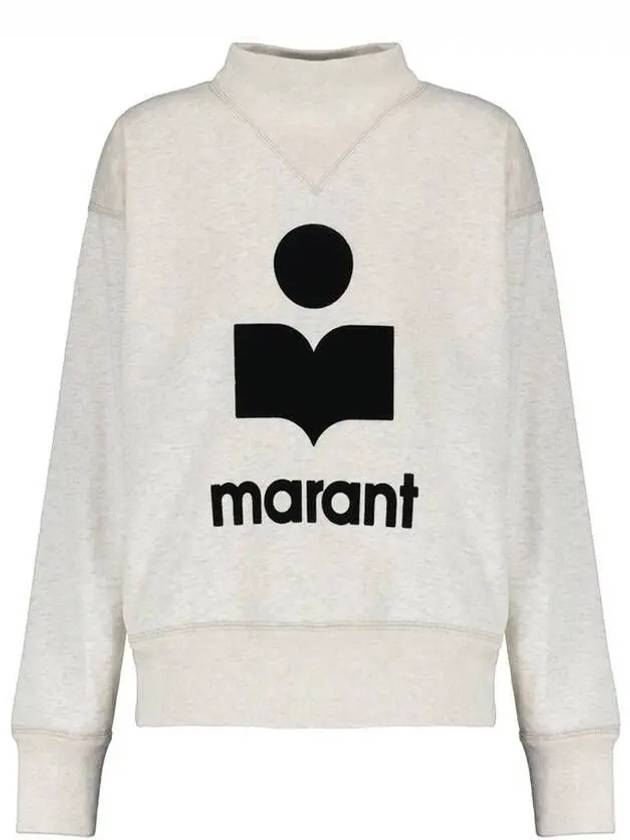 Moby Logo Print Sweatshirt Ecru - ISABEL MARANT - BALAAN 2