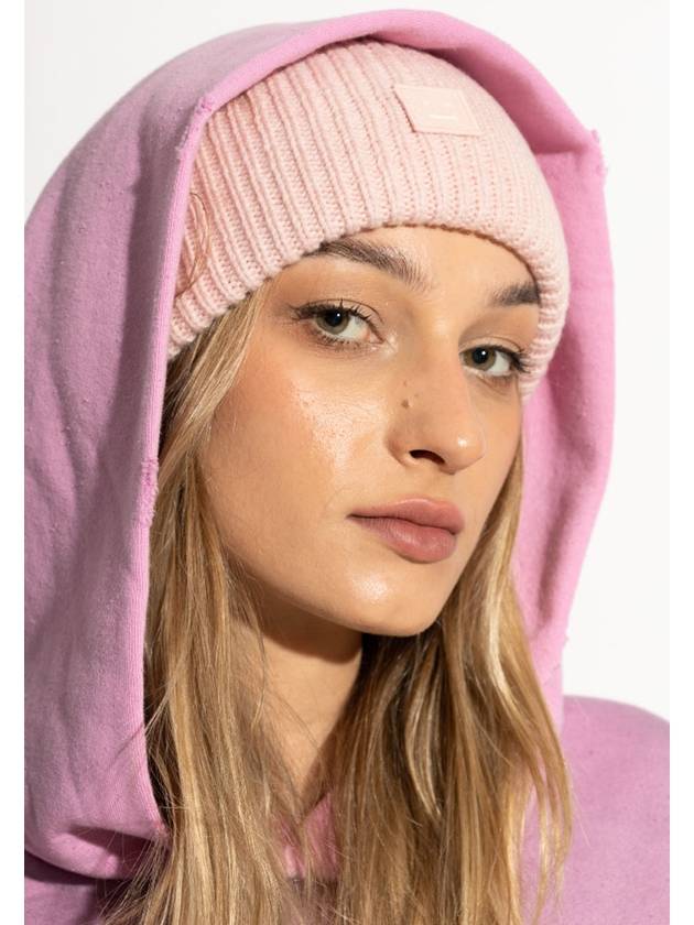 Small Face Logo Beanie Pink - ACNE STUDIOS - BALAAN 5