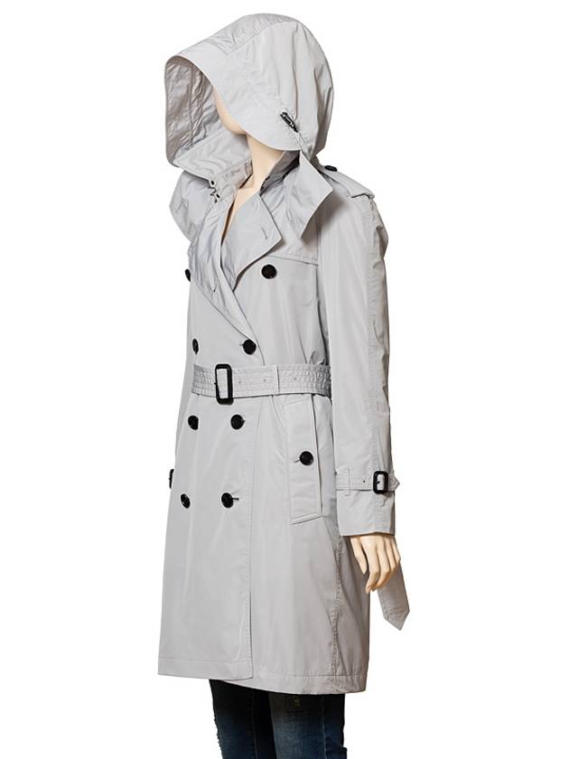 Women's Amberford S23 Sky Blue Trench Raincoat 8067908 1002 - BURBERRY - BALAAN 2