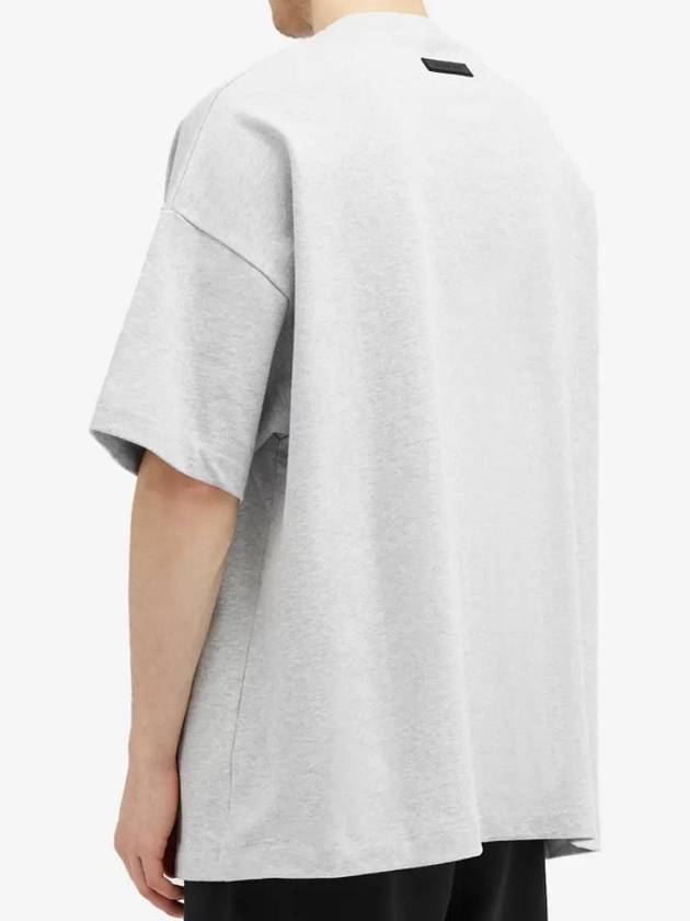 Heavy Jersey Crew Neck Short Sleeve T-Shirt Light Heather Grey - FEAR OF GOD ESSENTIALS - BALAAN 7