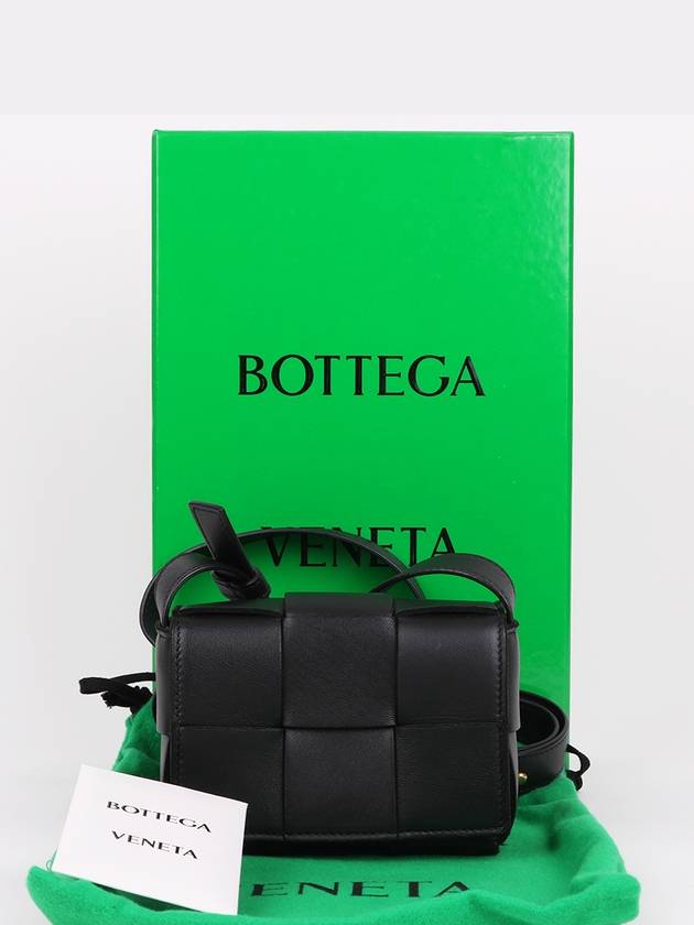 Black Mini Cassette Crossbody Bag - BOTTEGA VENETA - BALAAN 10