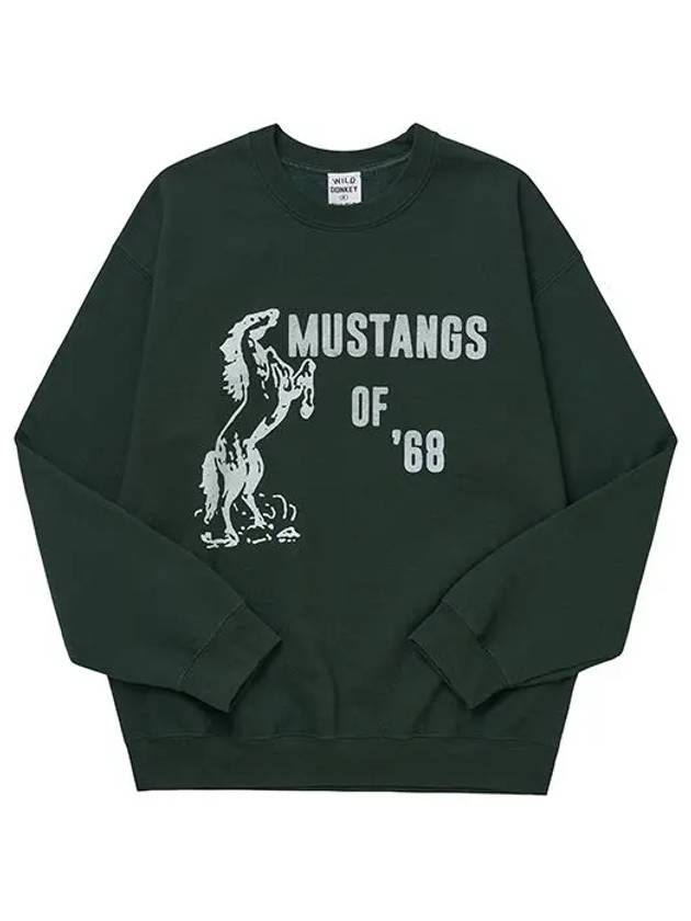 Sweatshirt FG MUSTANGS FOREST GREEN Men's Sweatshirt Women's Sweatshirt - WILD DONKEY - BALAAN 1