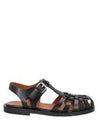 Leather Fisherman Sandals Black - MARNI - BALAAN 2