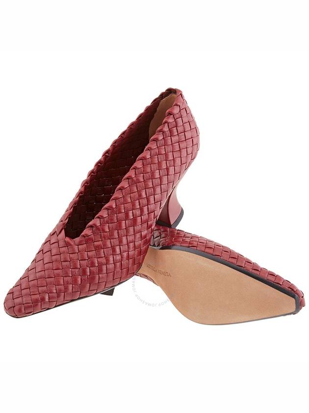 Bottega Veneta Intrecciato Nappa Leather 75 MM Almond Pumps, Brand Size 37 (US Size 7) - BOTTEGA VENETA - BALAAN 2