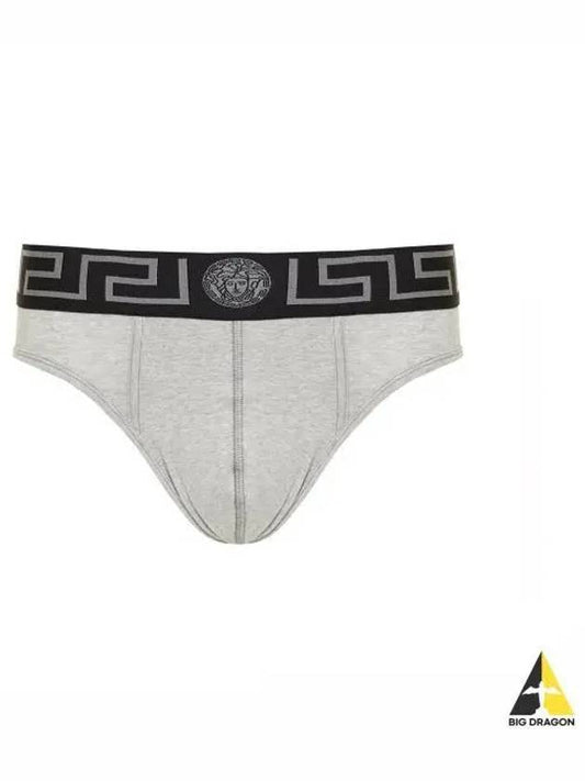 Greca Border Briefs Grey - VERSACE - BALAAN 2