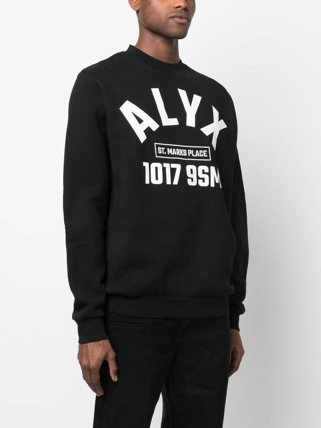 23SS Alix Logo Print Sweatshirt Black AAUSW0184FA01 001 - 1017 ALYX 9SM - BALAAN 10