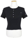 Women's Short Sleeve Cropped Ribbed TShirt 115156 KK001 - CHAMPION - BALAAN 3