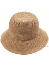 Logo Woven Fabric Bucket Hat Beige - MIU MIU - BALAAN 4