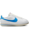 Women's Cortez Low Top Sneakers Blue White - NIKE - BALAAN 1