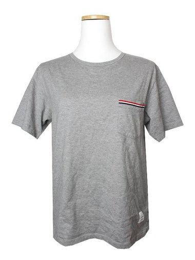 Thom Browne Melange Gray T Shirt 55 - THOM BROWNE - BALAAN 1