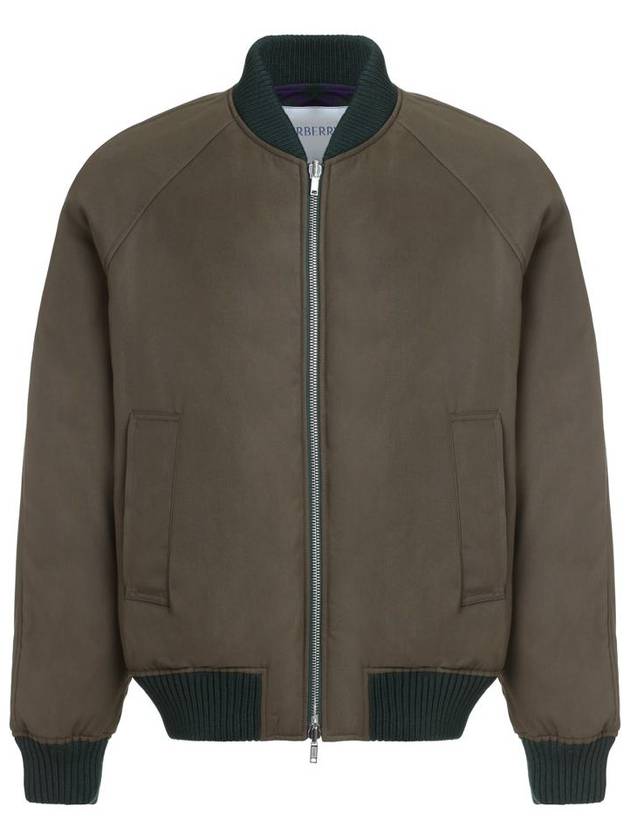 Reversible Check Bomber Jacket Green - BURBERRY - BALAAN 4