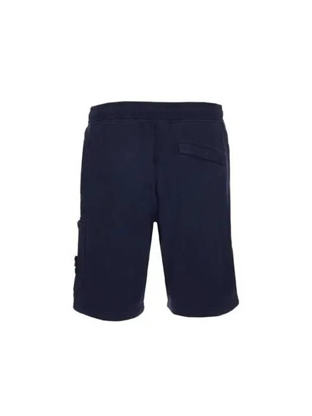 Men's Wappen Patch Bermuda Shorts Navy - STONE ISLAND - BALAAN 3