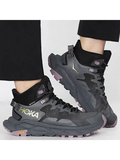 Trail Code Gore-Tex High Top Sneakers Black - HOKA ONE ONE - BALAAN 2