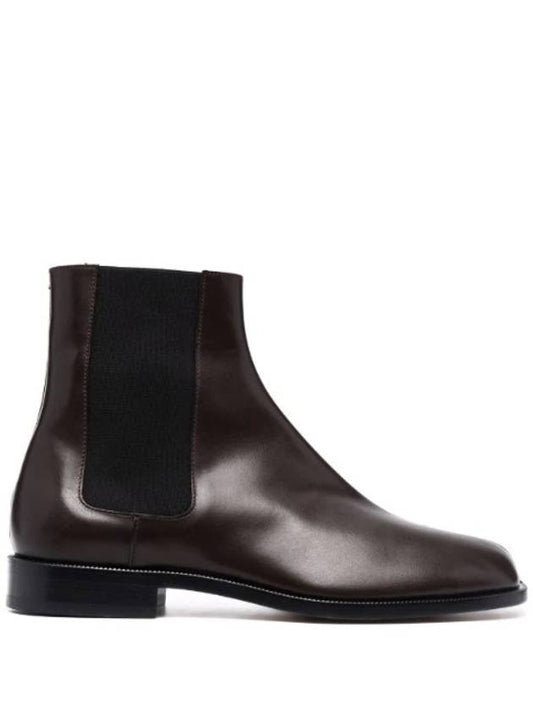 Tabi Leather Chelsea Boots Brown - MAISON MARGIELA - BALAAN 1