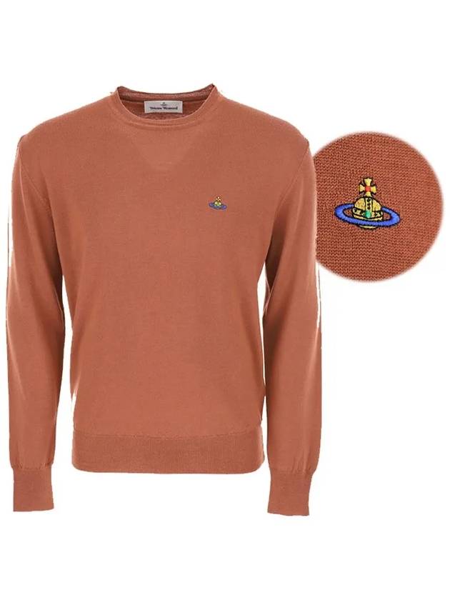 Men's ORB Embroidered Logo Wool Knit Top Akron - VIVIENNE WESTWOOD - BALAAN 3