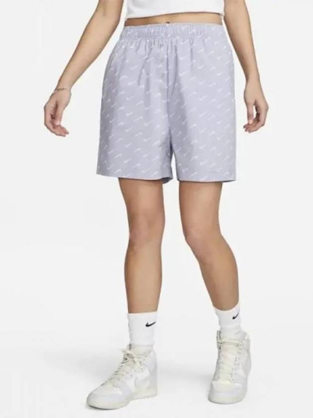 01 DV7933 519 Women s NSW Everyday Modern Woven Short Pants Purple - NIKE - BALAAN 1