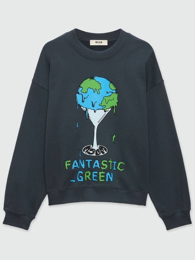 Fantastic Green Sweatshirt Grey - MSGM - BALAAN 2