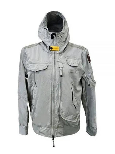 Men s Gobi Hooded Bomber Jacket Gray PMJCKMA01 233 1157349 - PARAJUMPERS - BALAAN 1