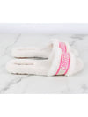 Shearling Fuchsia Logo Mule Slippers 37 240 - DIOR - BALAAN 6