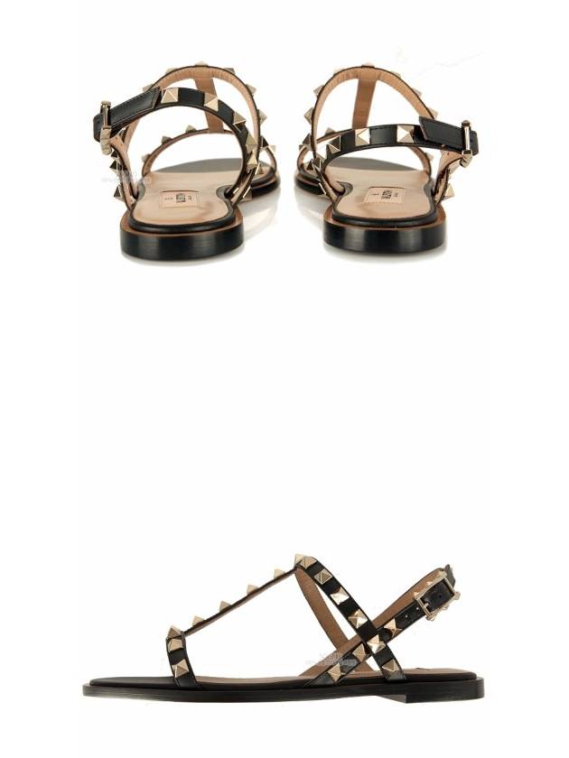 Women's Rockstud Sandals Black - VALENTINO - BALAAN 6