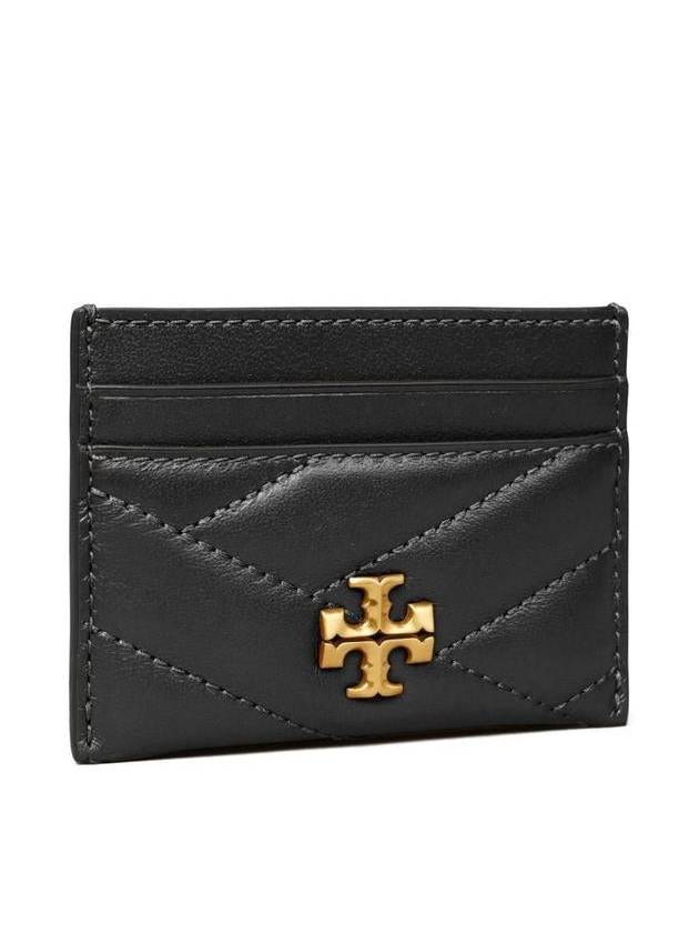 Kira Chevron Logo Card Wallet Black - TORY BURCH - BALAAN 3