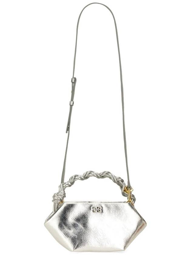 Bou Mini Tote Bag Silver - GANNI - BALAAN 4