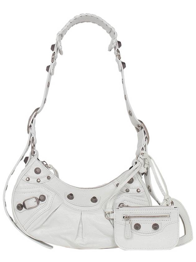 Le Cagole XS Lambskin Shoulder Bag White - BALENCIAGA - BALAAN 2