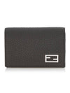 Baguette Card Wallet Grey - FENDI - BALAAN 1