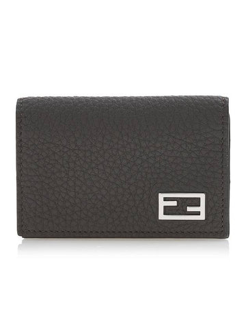 Baguette Card Wallet Grey - FENDI - BALAAN 1