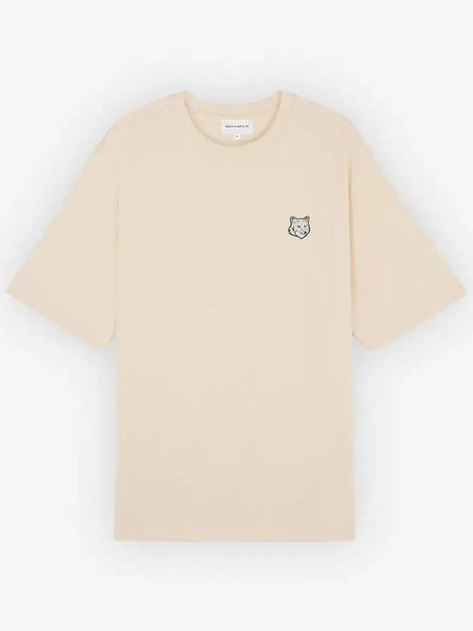 Bold Fox Head Patch Oversized Short Sleeve T-Shirt Beige - MAISON KITSUNE - BALAAN 2