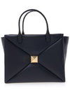 One-Stud Tote Bag Black - VALENTINO - BALAAN 4