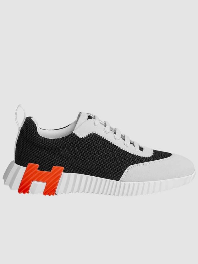 Bouncing Mesh Low Top Sneakers Noir Blanc - HERMES - BALAAN 2