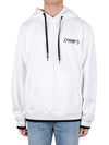 Born To Protect FRGMT Logo Fleece Hoodie Optical White - MONCLER - BALAAN 2