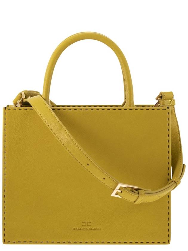 Small tote with contrast stitching - ELISABETTA FRANCHI - BALAAN 2