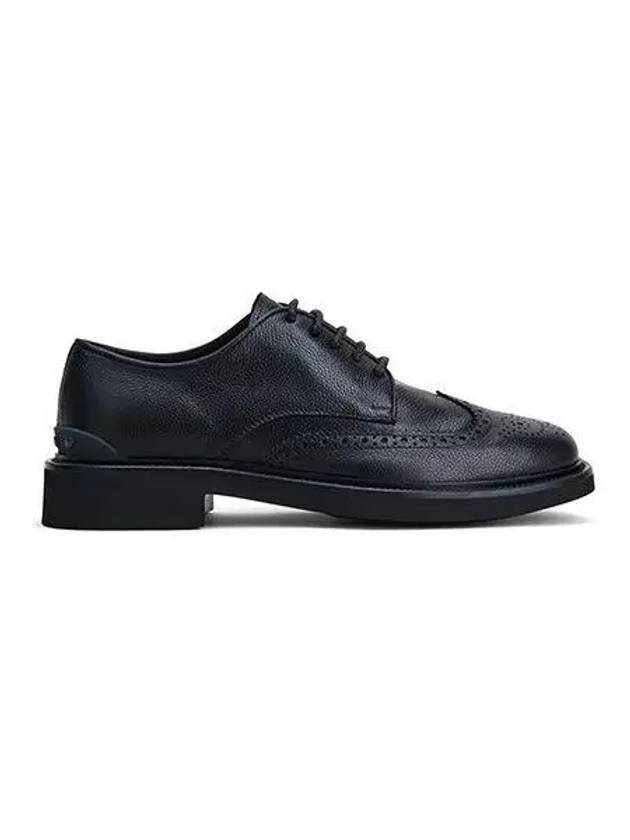 Loafer Hammer Leather Lace up Black - TOD'S - BALAAN 1