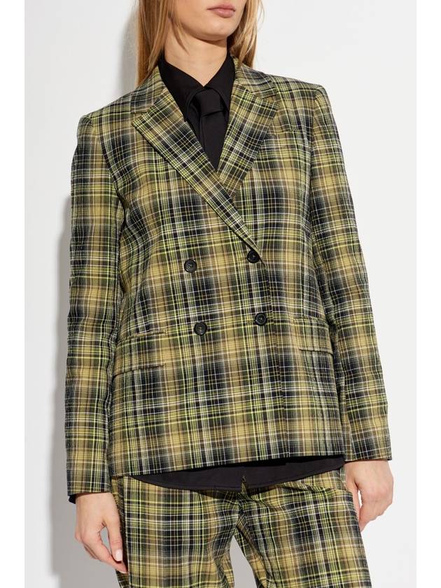 PS Paul Smith Blazer With Check Pattern, Women's, Green - PAUL SMITH - BALAAN 3