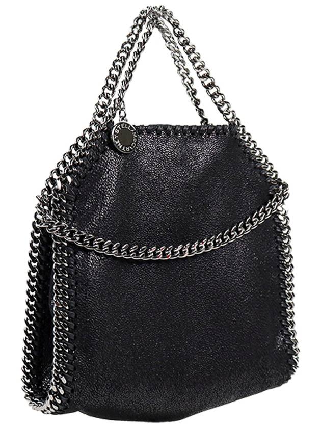 silver Falabella tiny tote bag black - STELLA MCCARTNEY - BALAAN 4