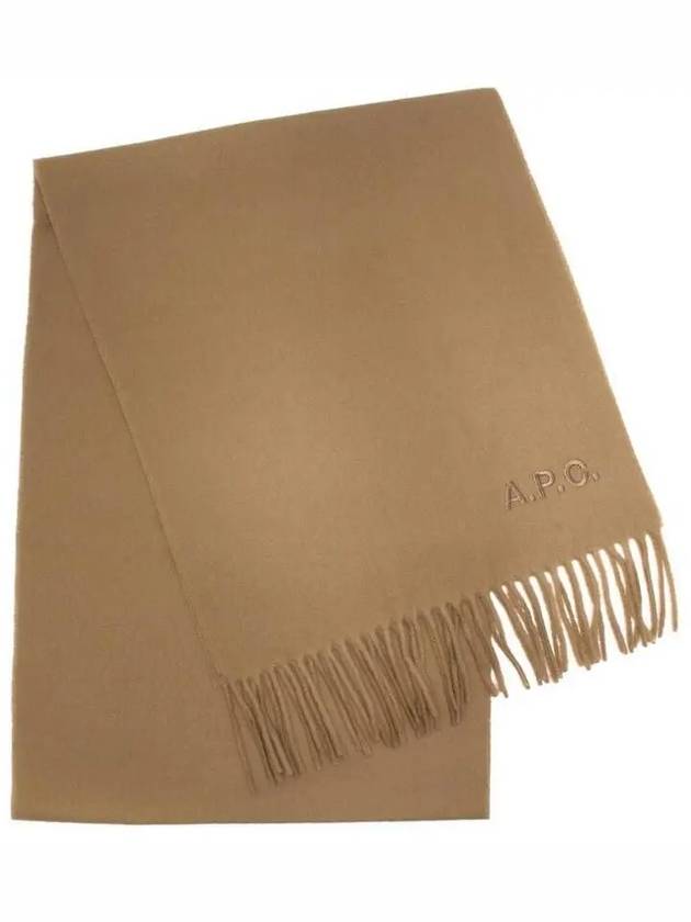 Ambroise Embroidered Muffler Camel - A.P.C. - BALAAN 2