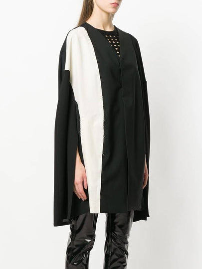 Rick Owens color block cape coat - RICK OWENS - BALAAN 2