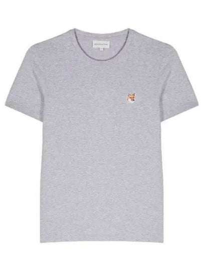 Fox Head Patch Regular Short Sleeve T-Shirt Grey - MAISON KITSUNE - BALAAN 2