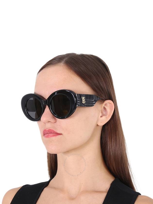 Eyewear Oversized Round Frame Sunglasses BE4370U300187 - BURBERRY - BALAAN 3