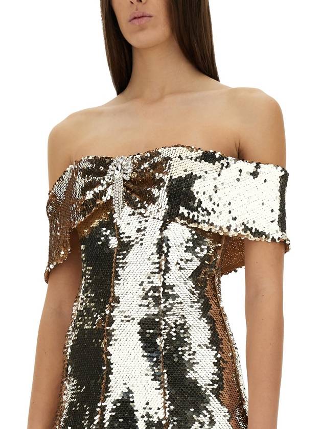 MINI DRESS WITH SEQUINS - SELF PORTRAIT - BALAAN 4