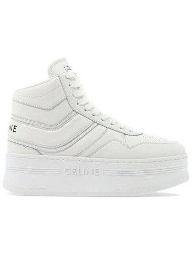 Block High Top Sneakers White - CELINE - BALAAN 1