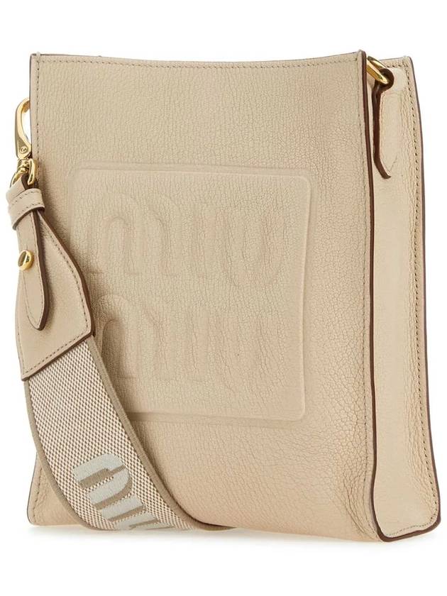 Madras Leather Shoulder Bag Raw White - MIU MIU - BALAAN 5