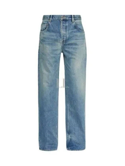 Mid Rise Baggy Jeans Blue - SAINT LAURENT - BALAAN 2