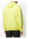 Wappen Patch Garment Dyed Hoodie Yellow - STONE ISLAND - BALAAN 5