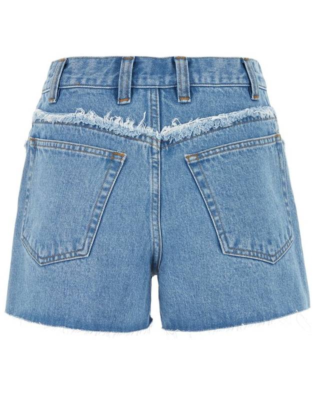 Mid-Thigh Denim Shorts Pale Blue - A.P.C. - BALAAN 3